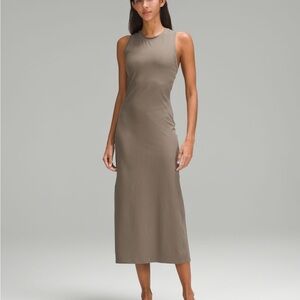 Lululemon Athletica All Aligned Ribbed Midi Dress